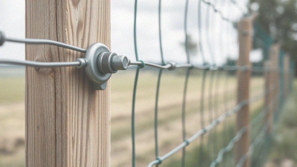 Jak prawidłowo zamocować drut naciągowy do siatki?