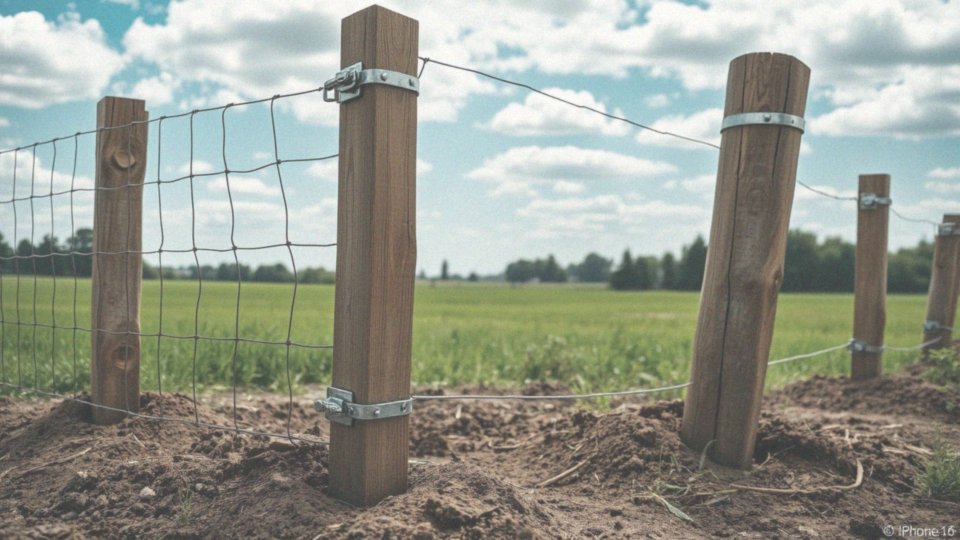 Jak poprawnie rozmieścić obejmy przy mocowaniu siatki do słupków?