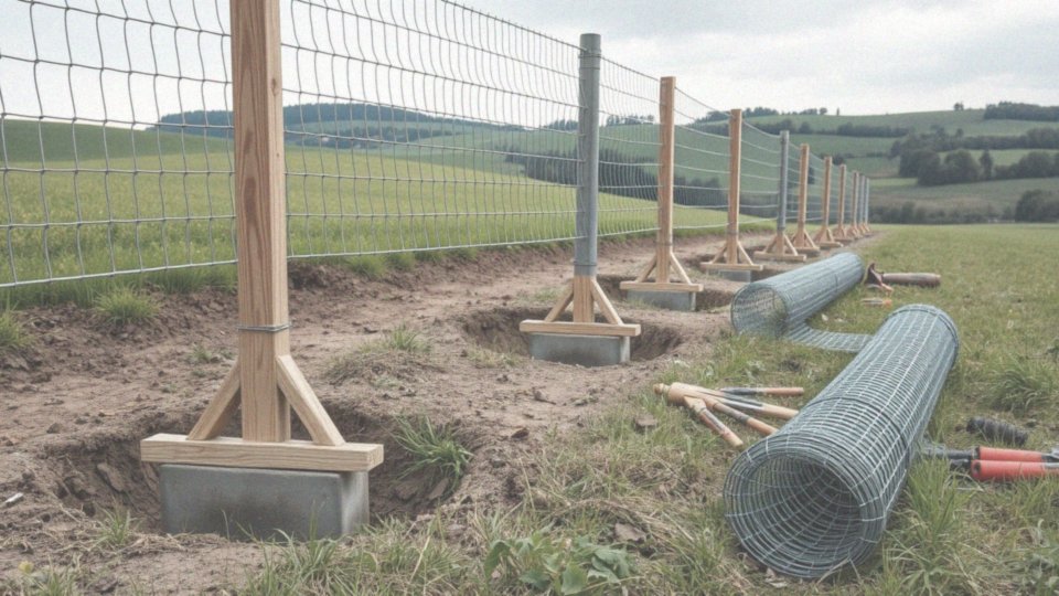 Jak prawidłowo zamontować słupki ogrodzeniowe do siatki?