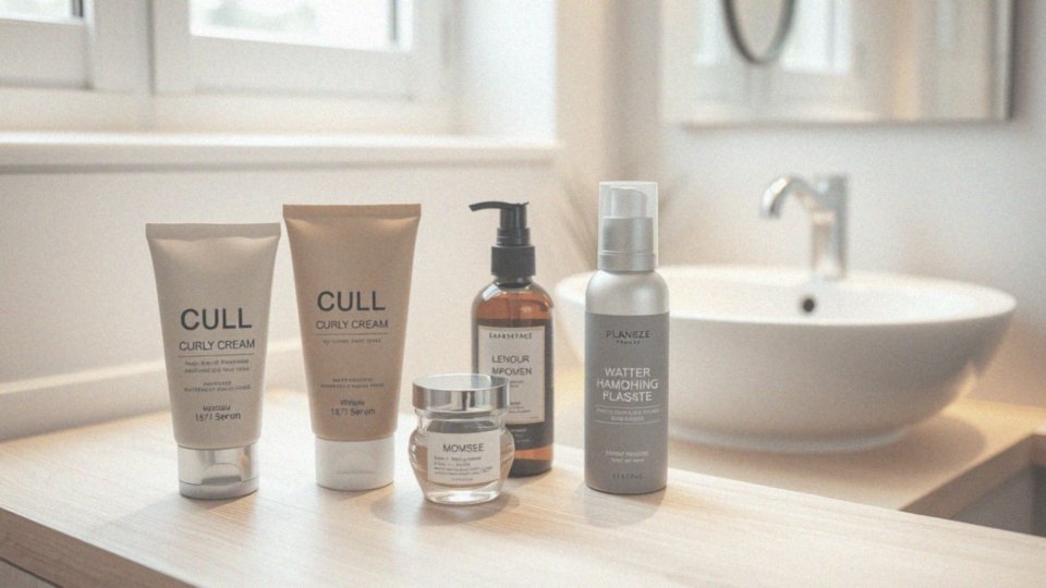 Jakie produkty do stylizacji są polecane dla mężczyzn z kręconymi włosami?